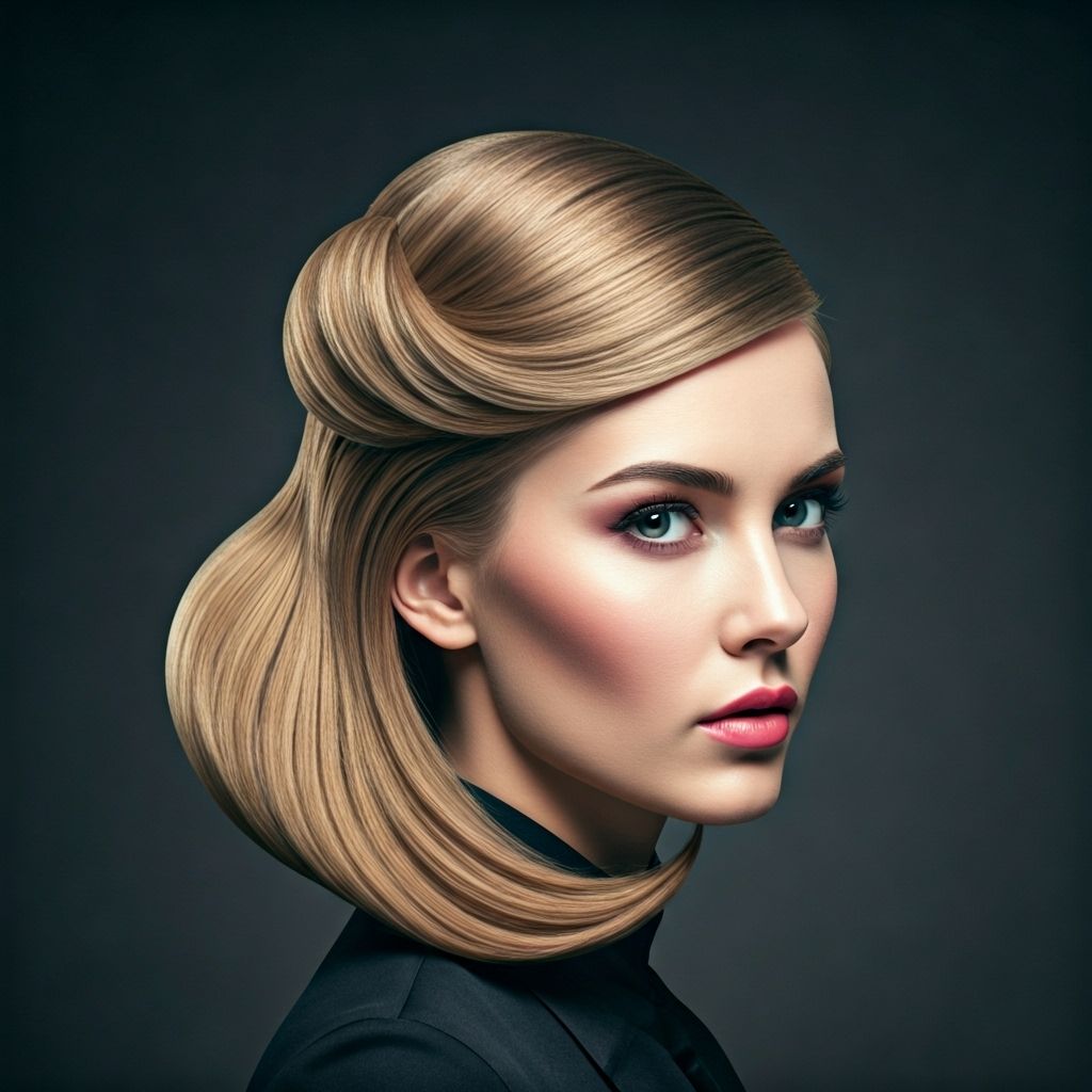 エレガントなヘアスタイル
